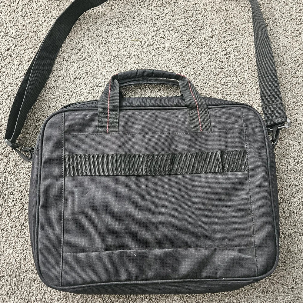 Targus Black Laptop Bag with Red Accents